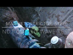 Magnetostrictive sensor strip for NDT Guided wave testing