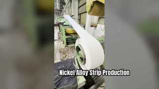 Cold rolled strip production process of nickel alloy